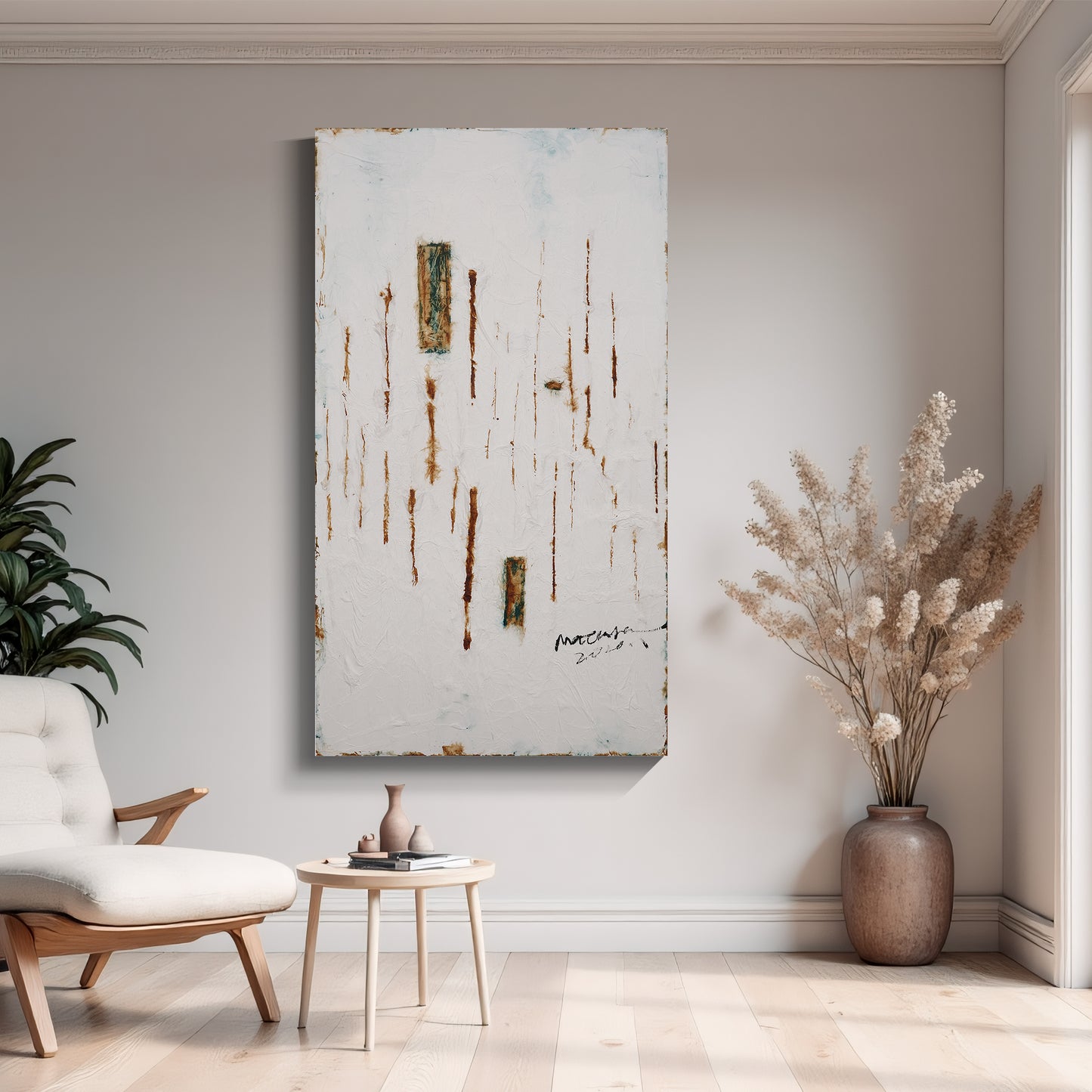 Modern abstract wall art, hand-painted oil painting