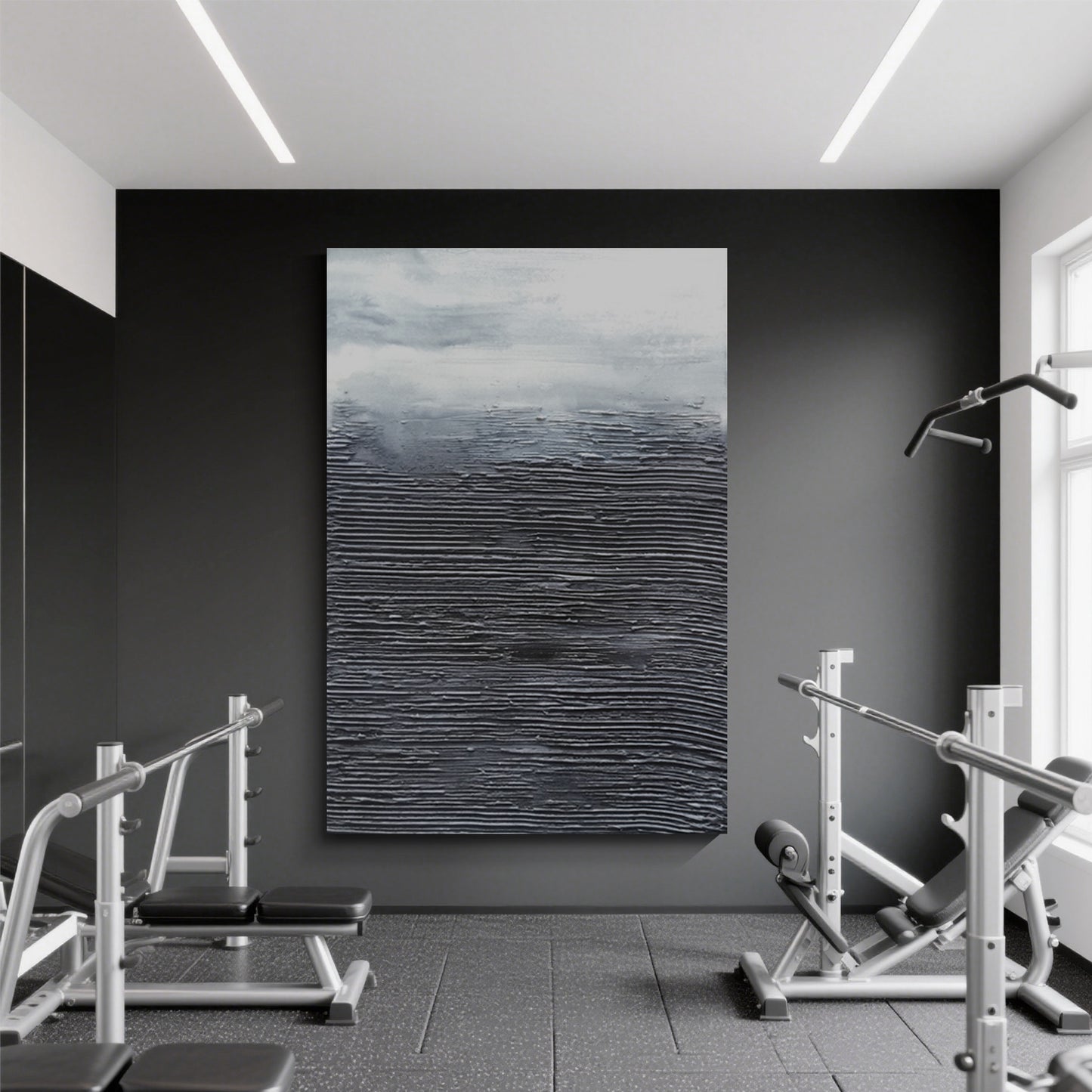 Modern abstract wall art, hand-painted oil painting