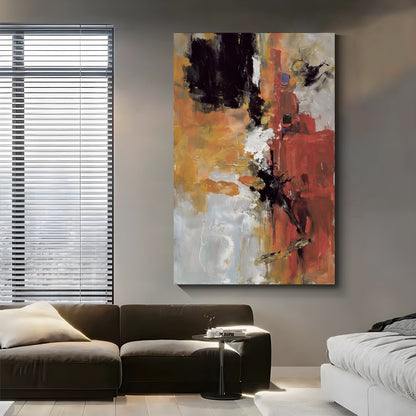 Modern abstract wall art, hand-painted oil painting
