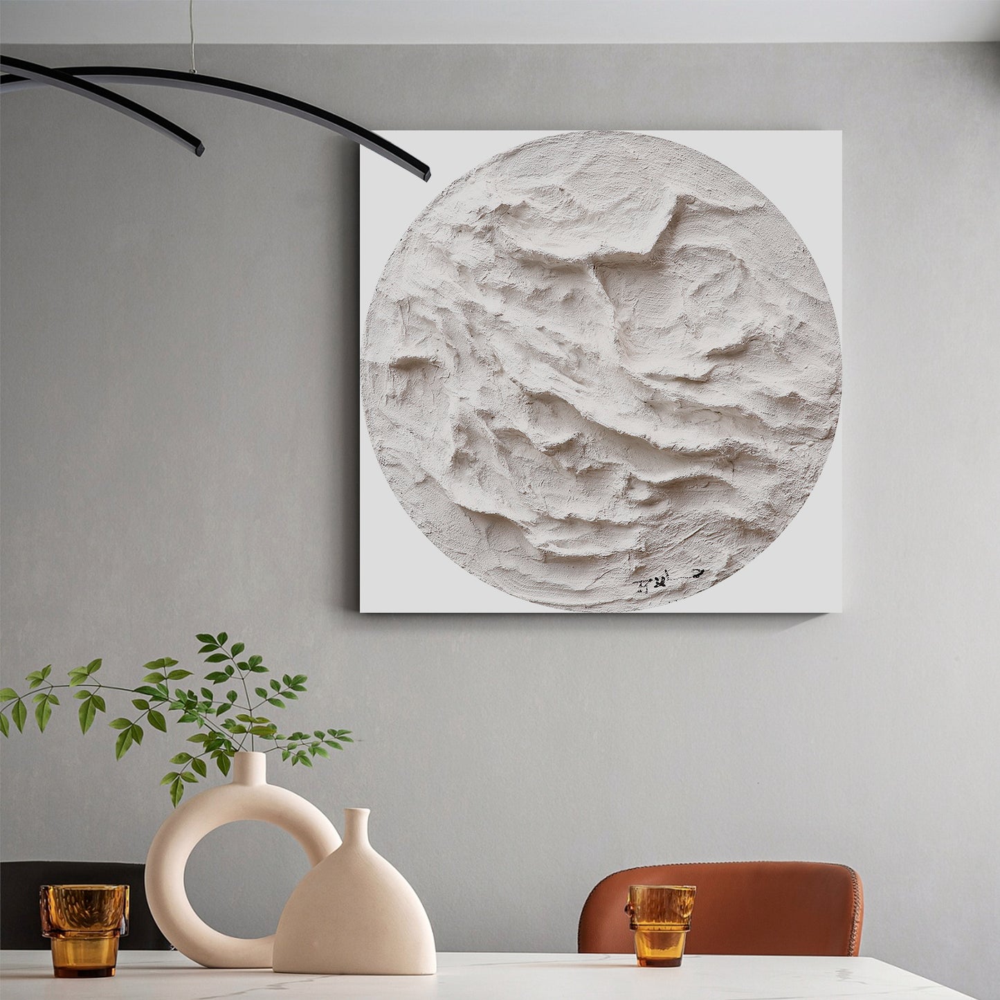 《Moon String1》Hand drawn oil painting