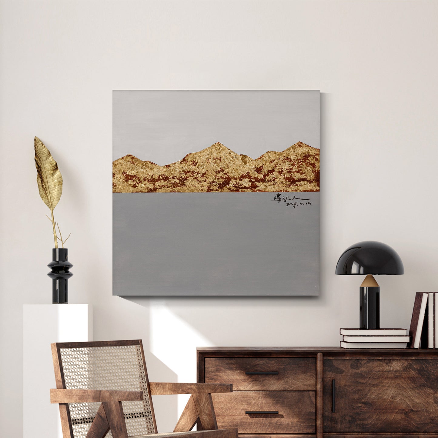 Modern abstract wall art, hand-painted oil painting