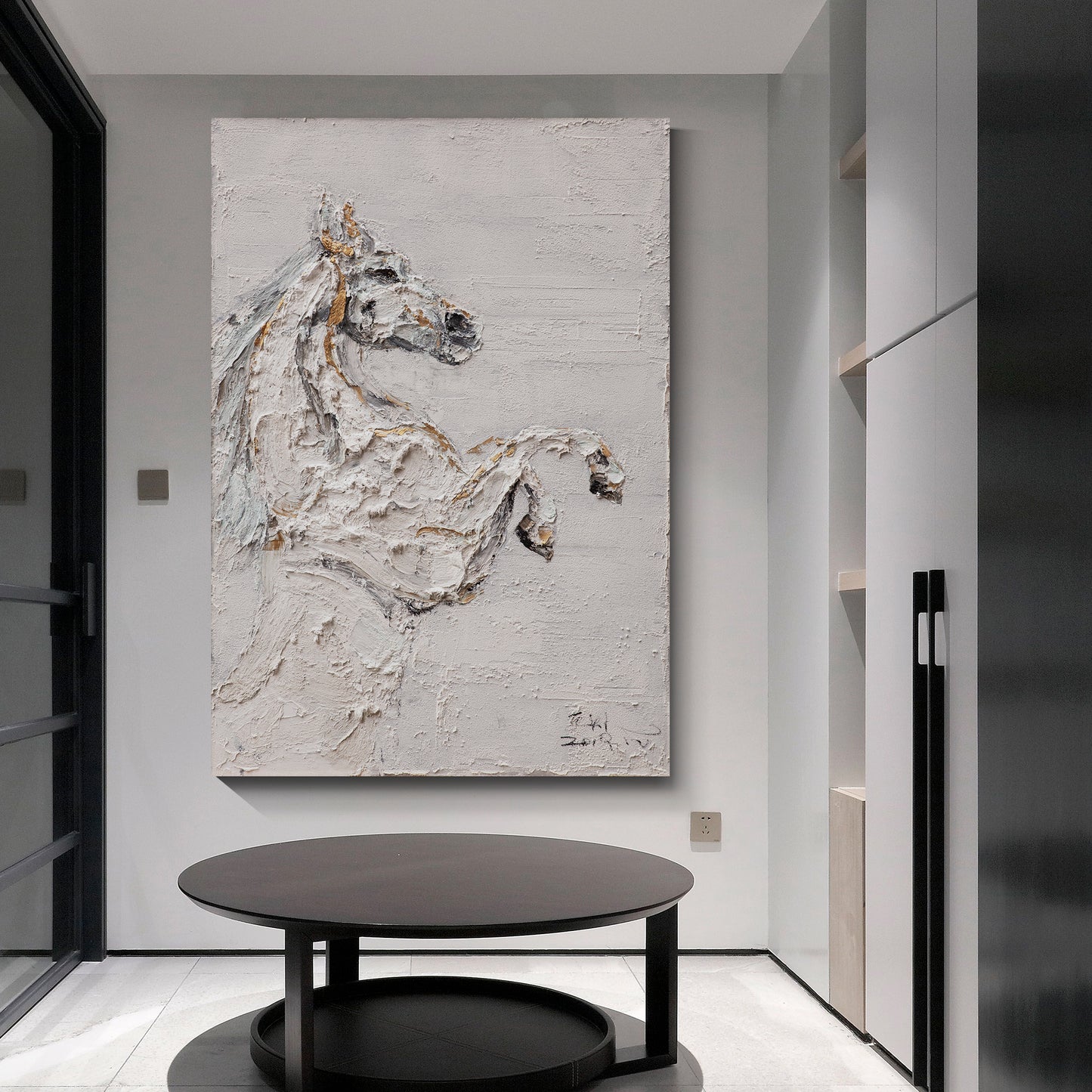 Original animal hand drawn oil painting