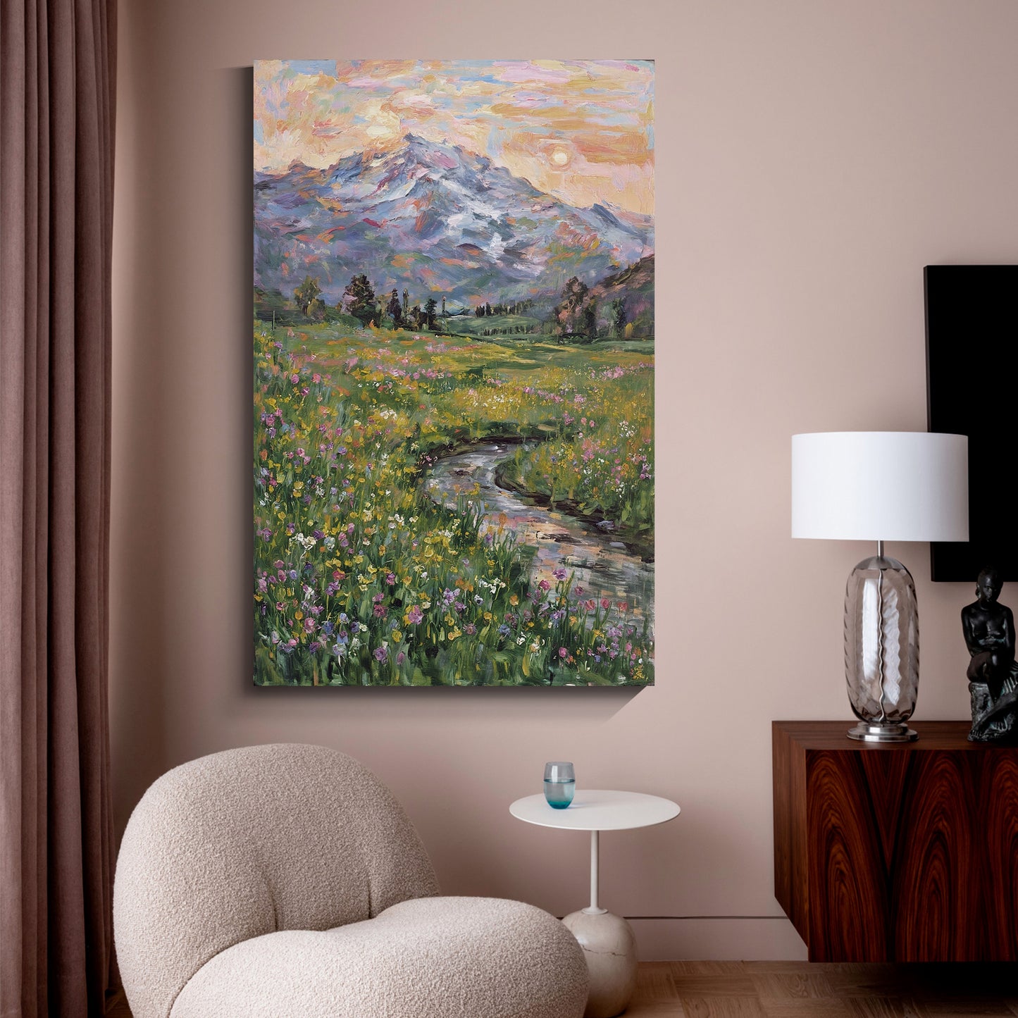 Modern abstract wall art, hand-painted oil painting