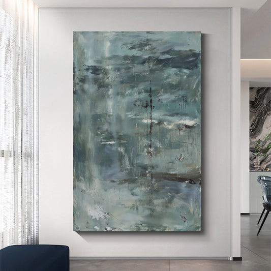 Modern abstract wall art, hand-painted oil painting