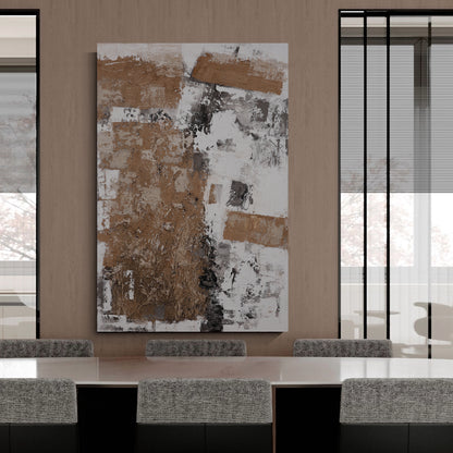 Modern abstract wall art, hand-painted oil painting