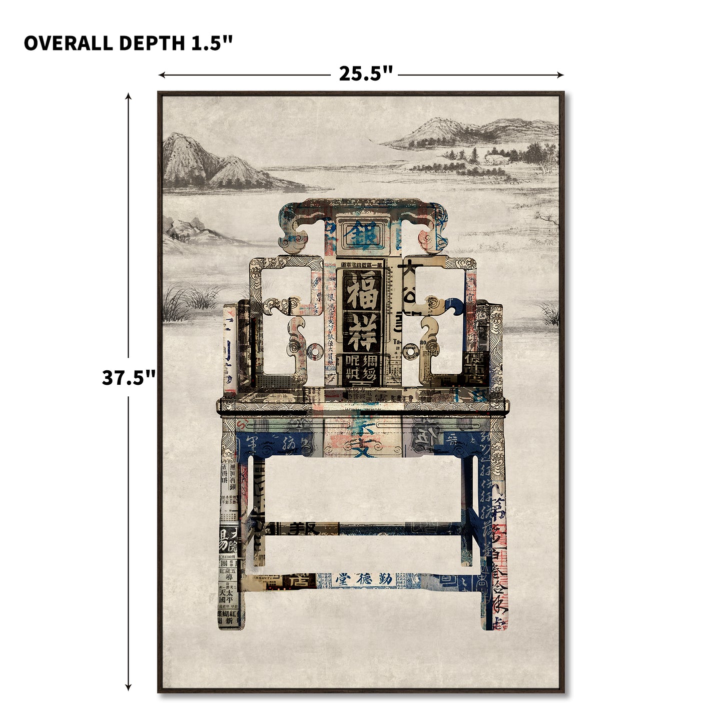 "Lung Chair"hand-stretched canvas prints