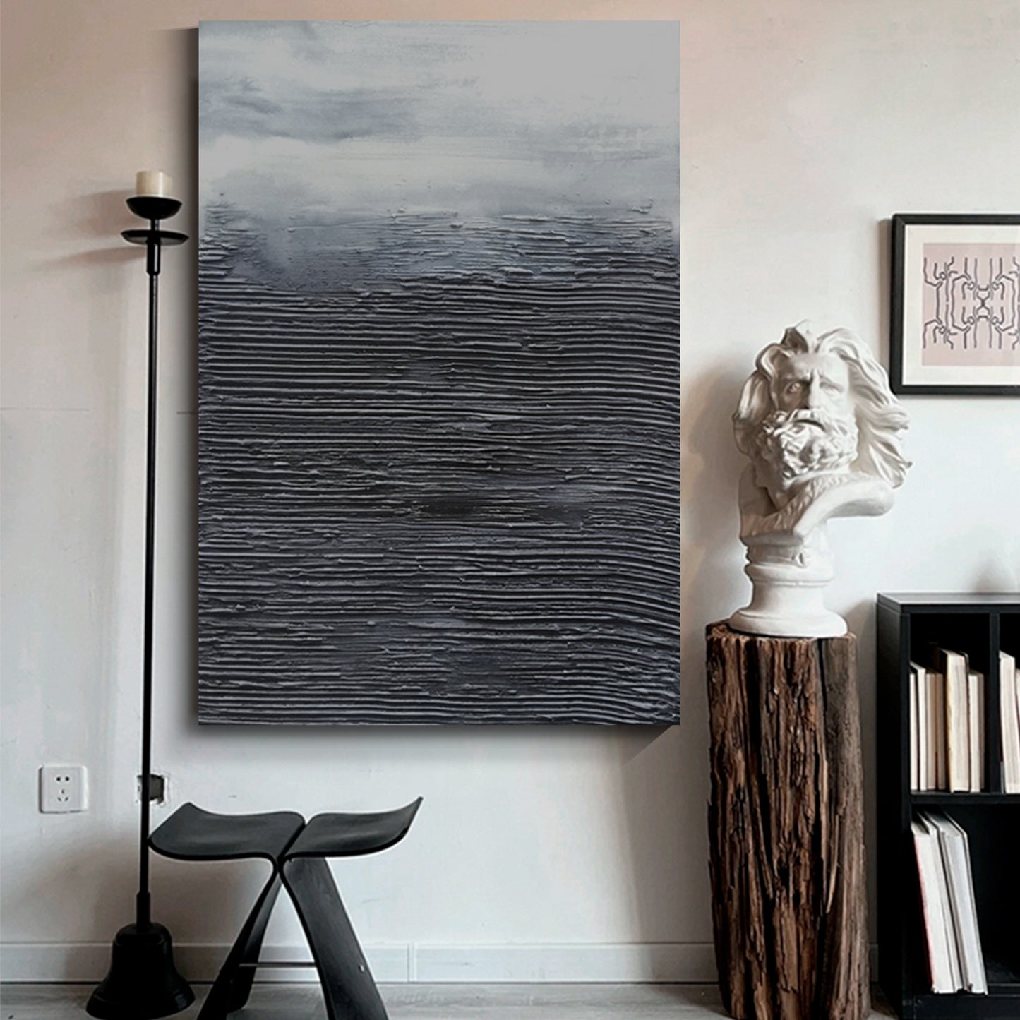 Modern abstract wall art, hand-painted oil painting