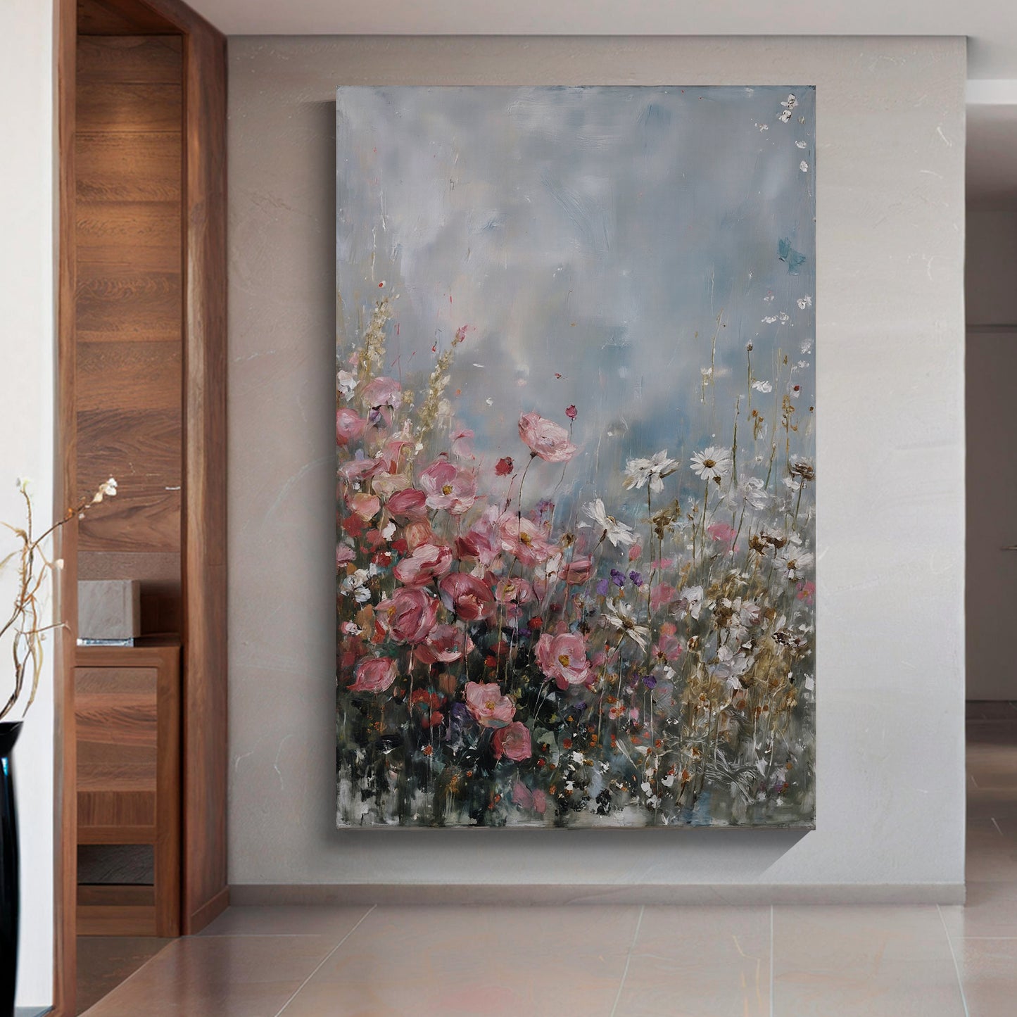 Modern abstract wall art, hand-painted oil painting