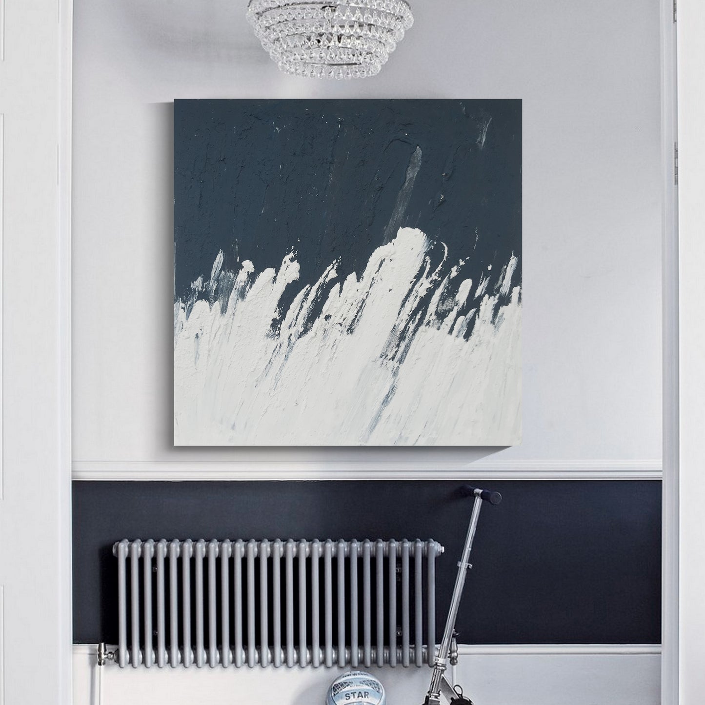 Modern abstract wall art, hand-painted oil painting