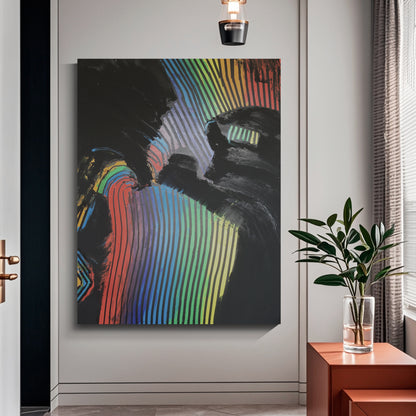 Modern abstract wall art, hand-painted oil painting