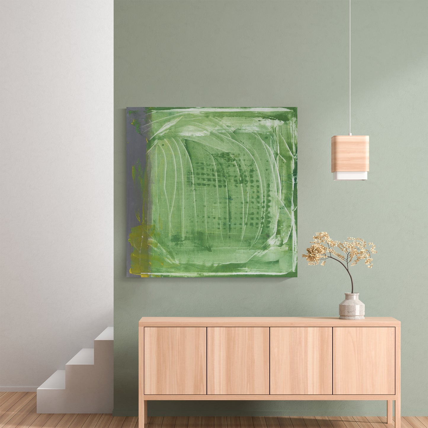 'Wind Over Flowing Rhyme'Hand drawn oil painting