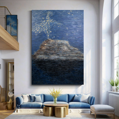 Modern abstract wall art, hand-painted oil painting
