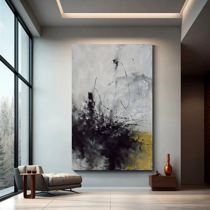 Modern abstract wall art, hand-painted oil painting