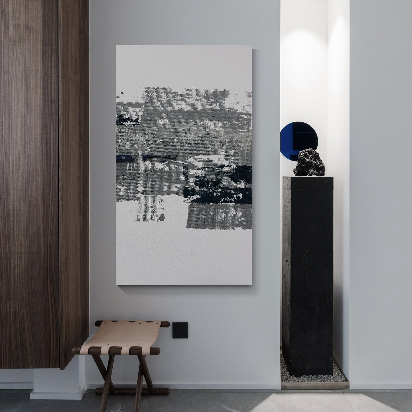 Modern abstract wall art, hand-painted oil painting