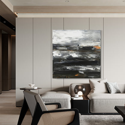 Black texture painting