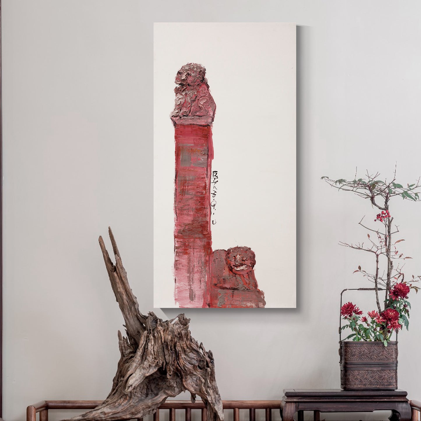 Modern abstract wall art, hand-painted oil painting