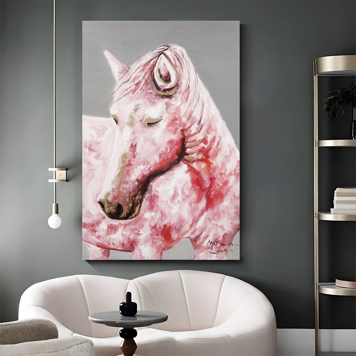 Modern abstract wall art, hand-painted oil painting