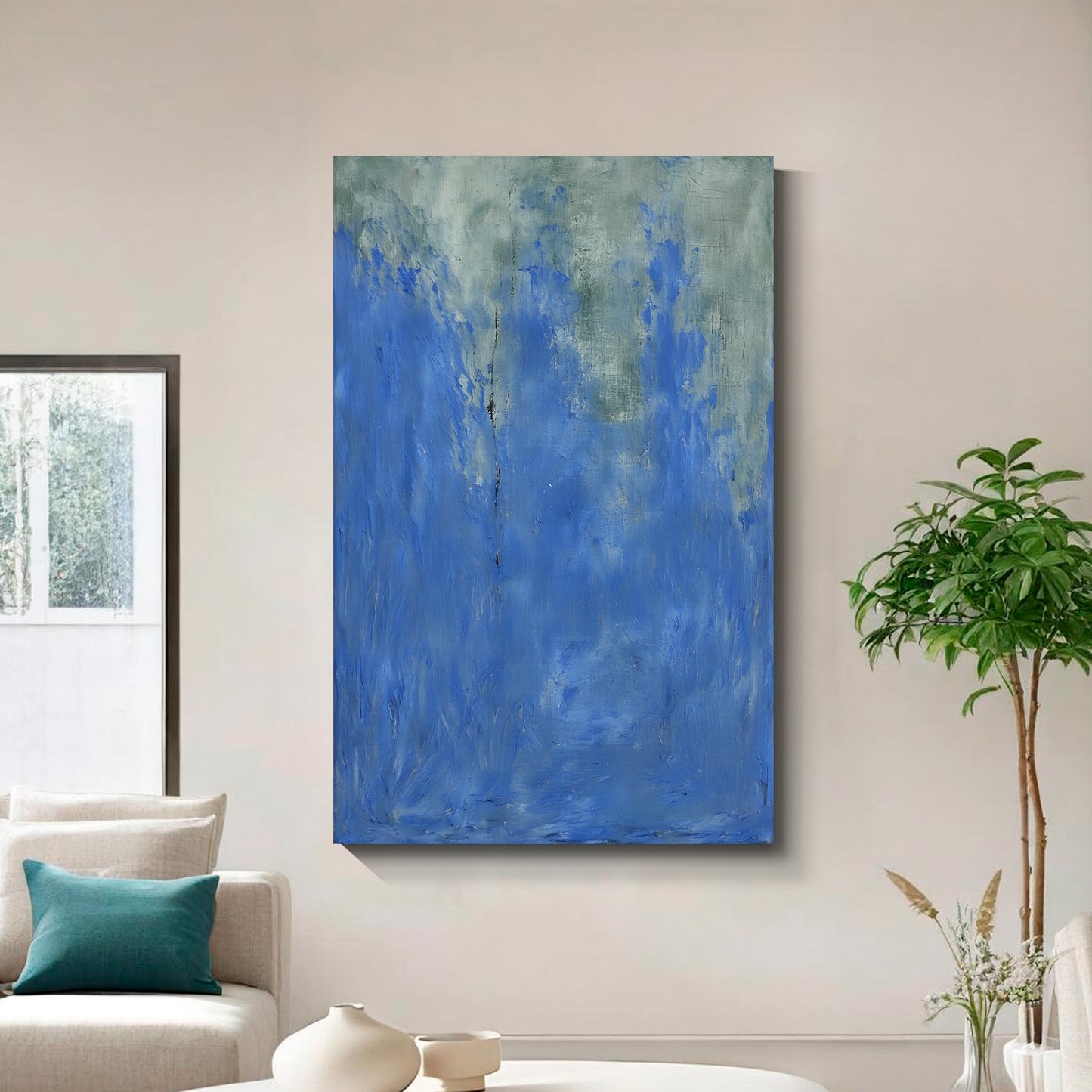 Modern abstract wall art, hand-painted oil painting
