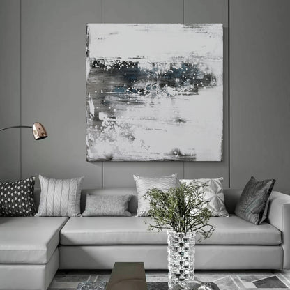 Minimalist abstract hand painting