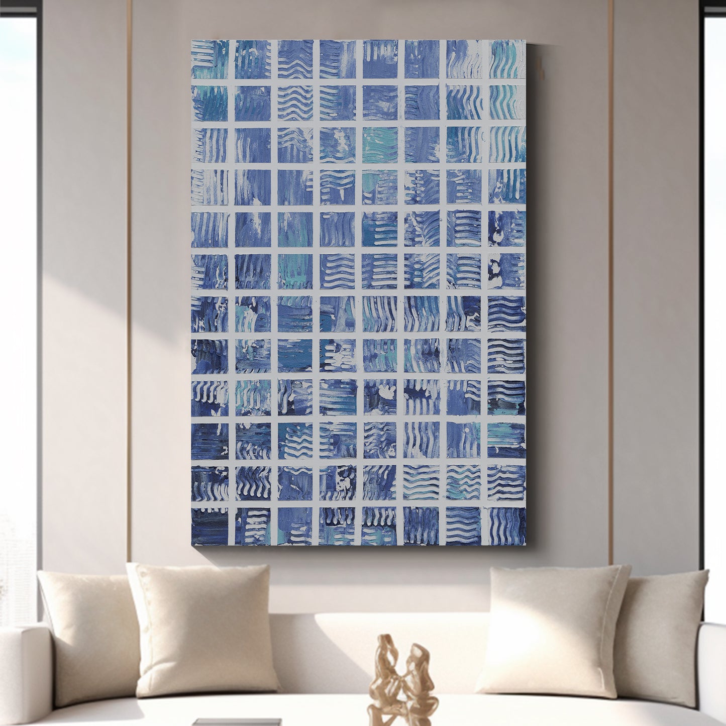 Modern abstract wall art, hand-painted oil painting