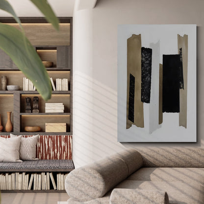 Modern abstract wall art, hand-painted oil painting