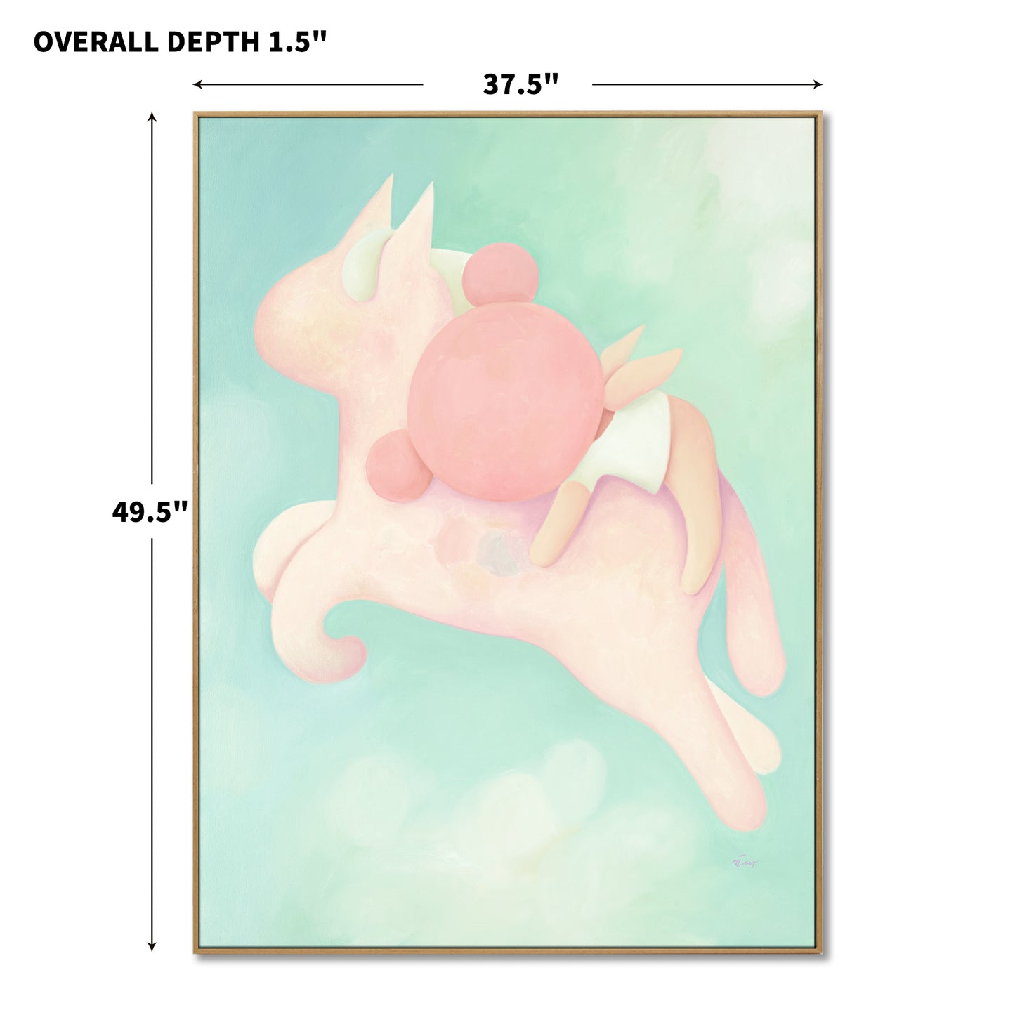 "Lucy and diamonds are flying in the sky"Giclée canvas framed prints