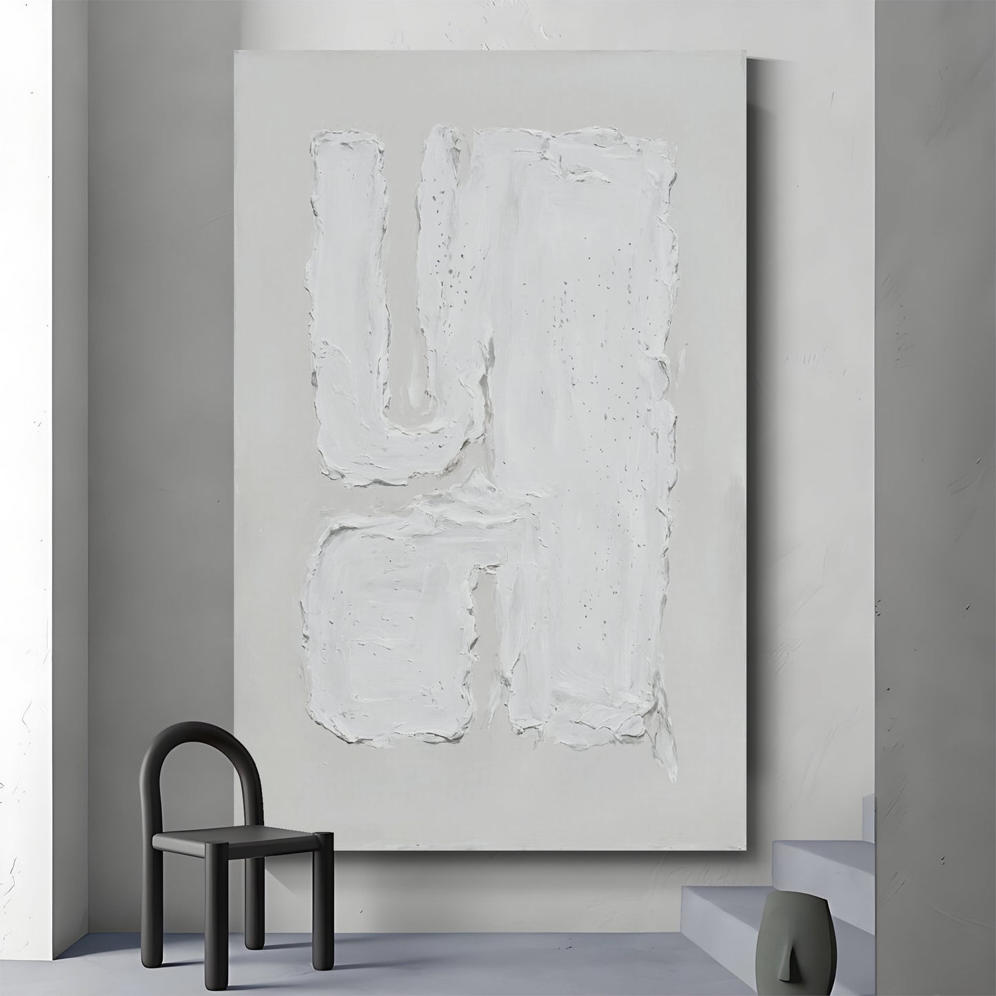 Modern abstract wall art, hand-painted oil painting