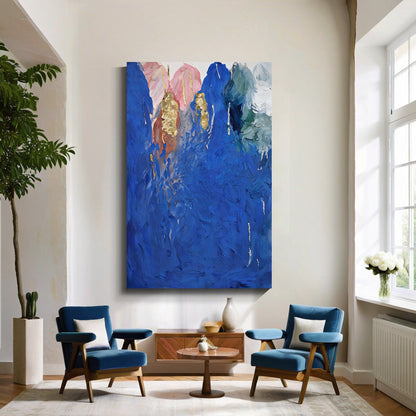 Modern abstract wall art, hand-painted oil painting