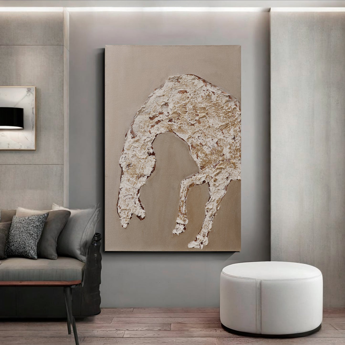 Modern abstract wall art, hand-painted oil painting
