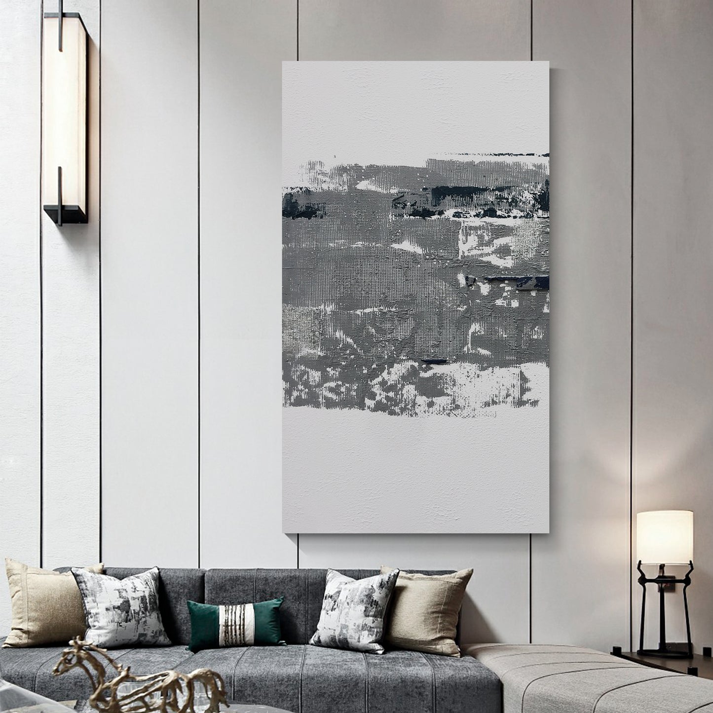 Modern abstract wall art, hand-painted oil painting