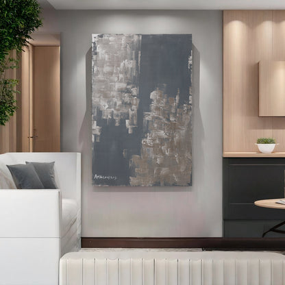 Modern abstract wall art, hand-painted oil painting