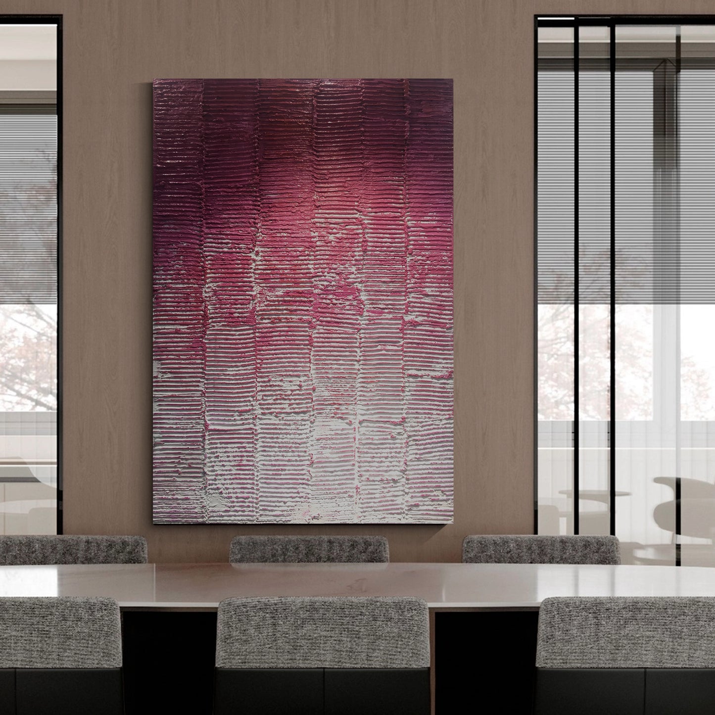 Gradual abstract wall art, abstract texture painting