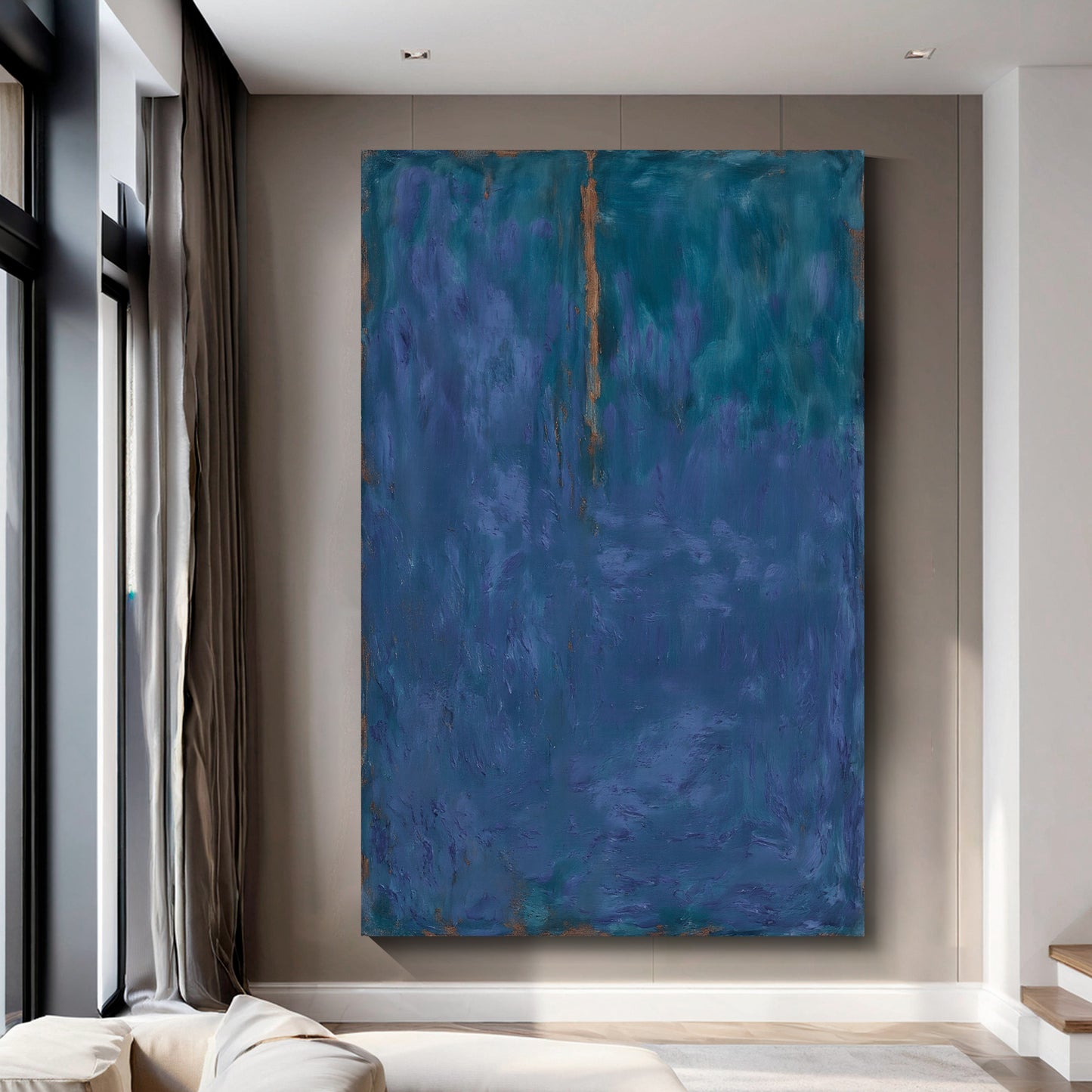 Modern abstract wall art, hand-painted oil painting
