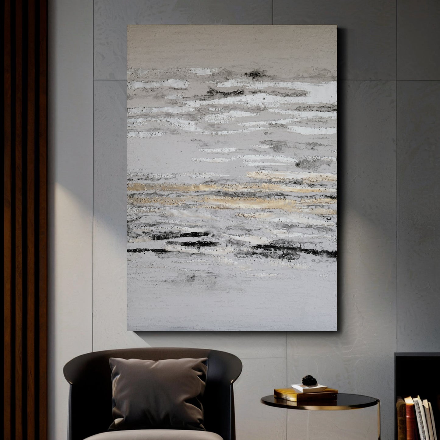Modern abstract wall art, hand-painted oil painting