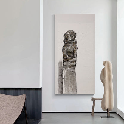 Modern abstract wall art, hand-painted oil painting