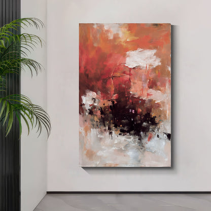 Modern abstract wall art, hand-painted oil painting