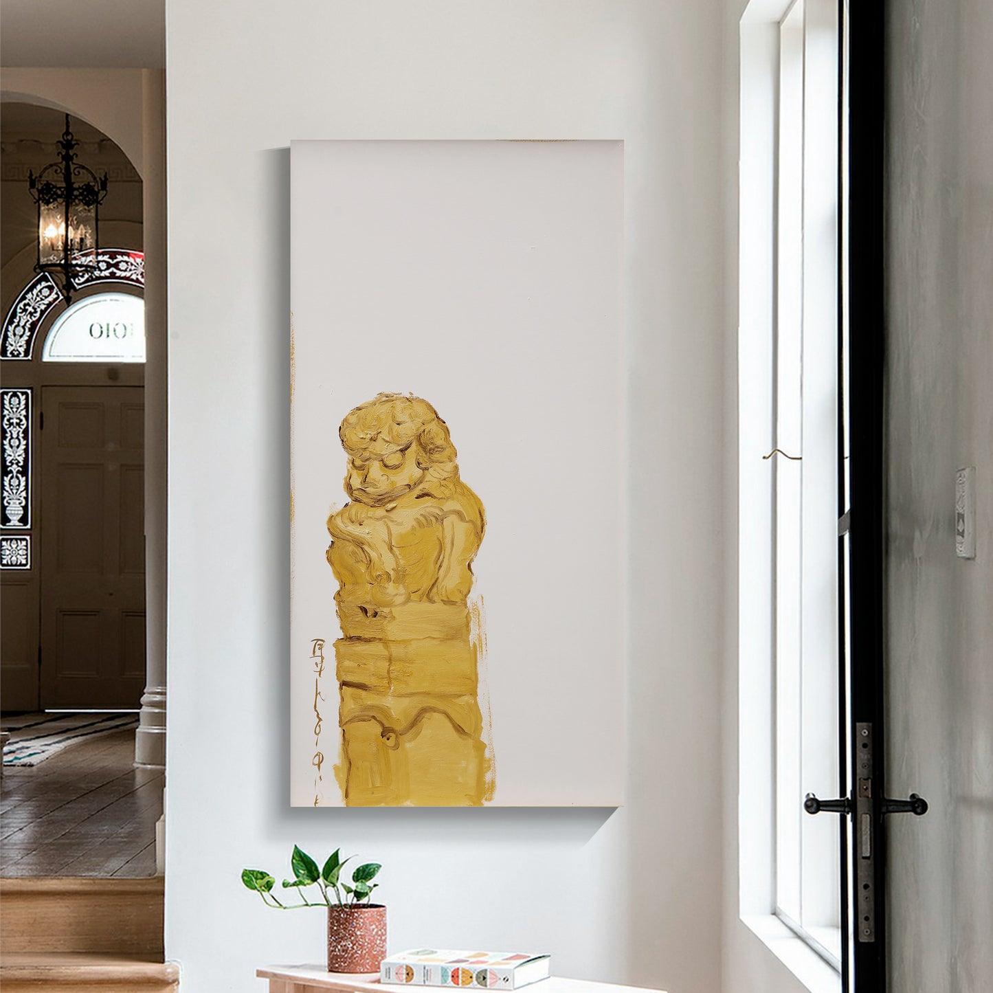 Modern abstract wall art, hand-painted oil painting