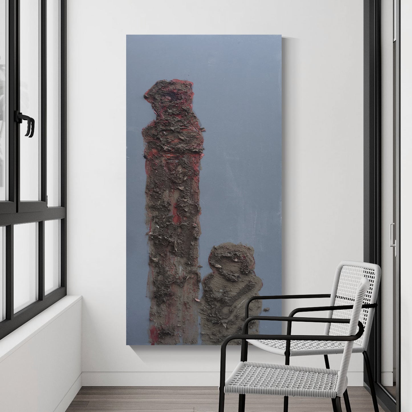 Modern abstract wall art, hand-painted oil painting