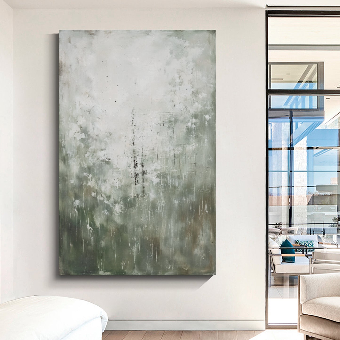 Modern abstract wall art, hand-painted oil painting
