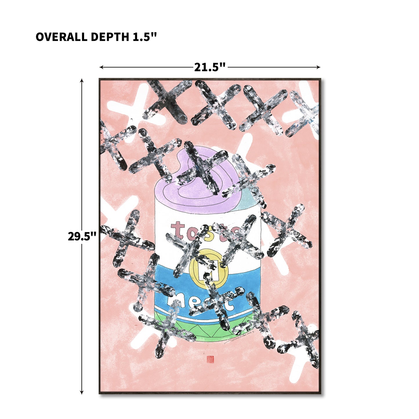 "Food Chain 1" framed canvas prints