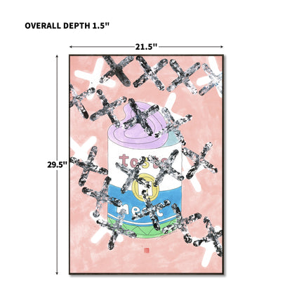 "Food Chain 1" framed canvas prints