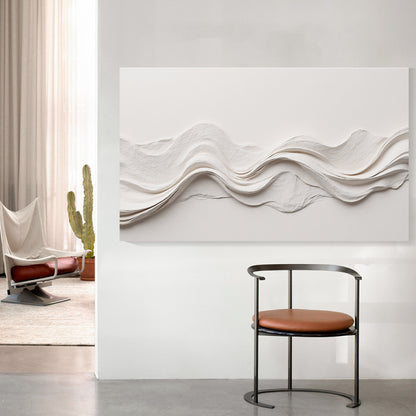 Beige Wall Sculptures, 3D Wood Wall Art, Minimalist Wall Hanging Home Decor