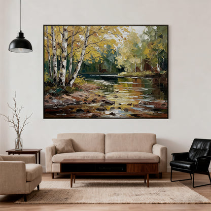 Modern Abstract Wall Art, Hand-painted Oil Painting for Living Room Home Decoration