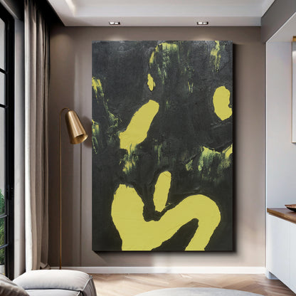 Modern abstract wall art, hand-painted oil painting