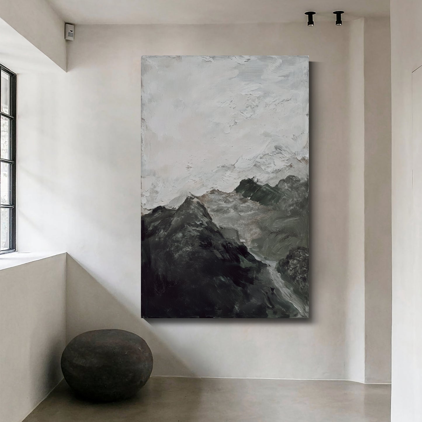 Modern abstract wall art, hand-painted oil painting