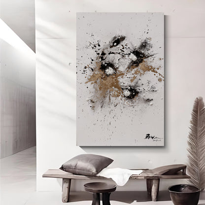 Modern abstract wall art, hand-painted oil painting