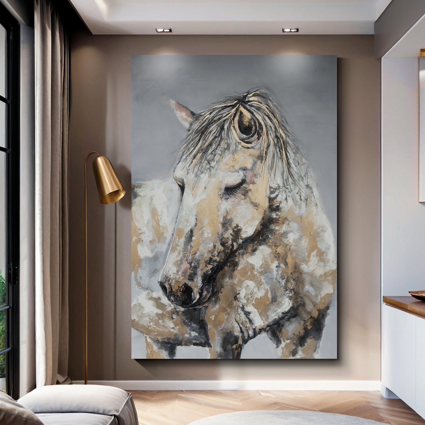 "The Steed" Hand drawn painting