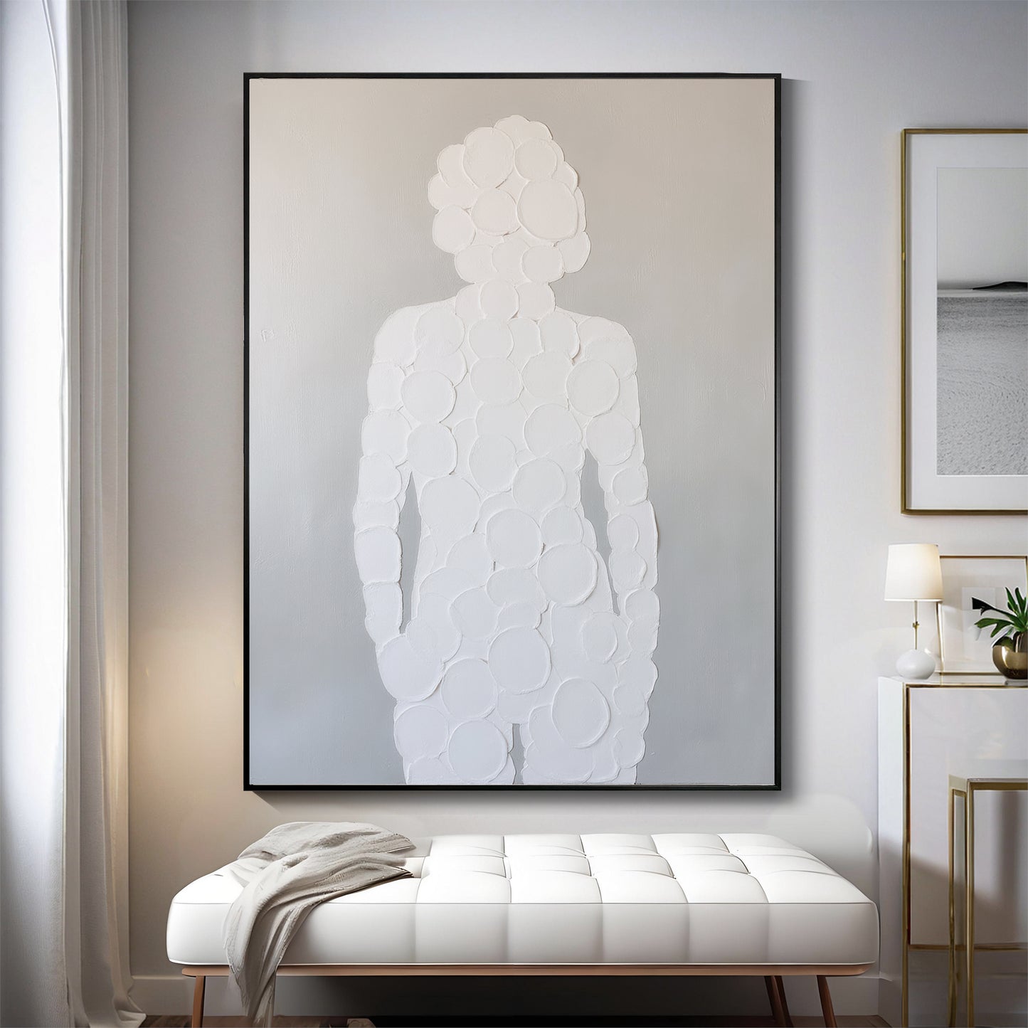 Modern abstract wall art, hand-painted oil painting