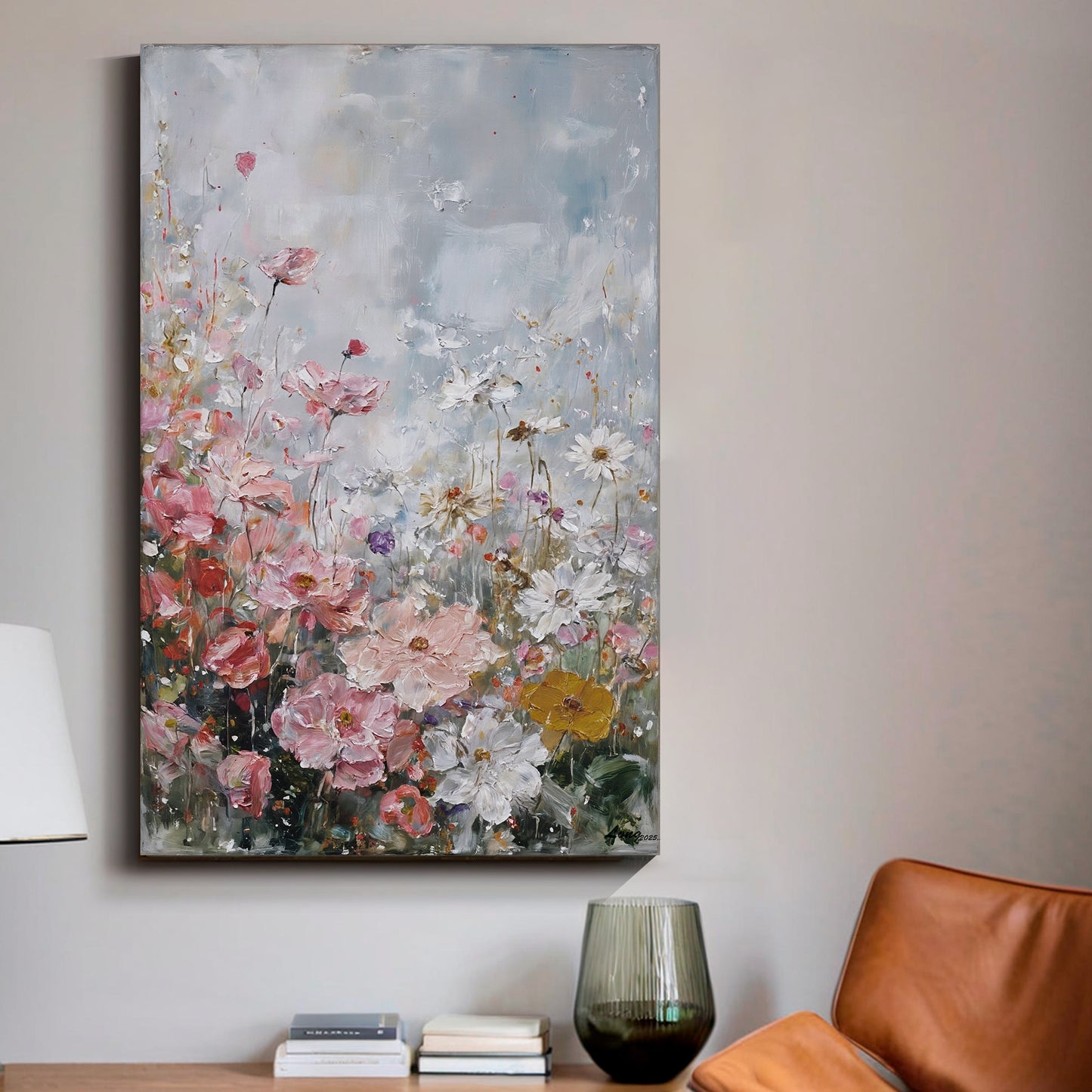 Modern abstract wall art, hand-painted oil painting