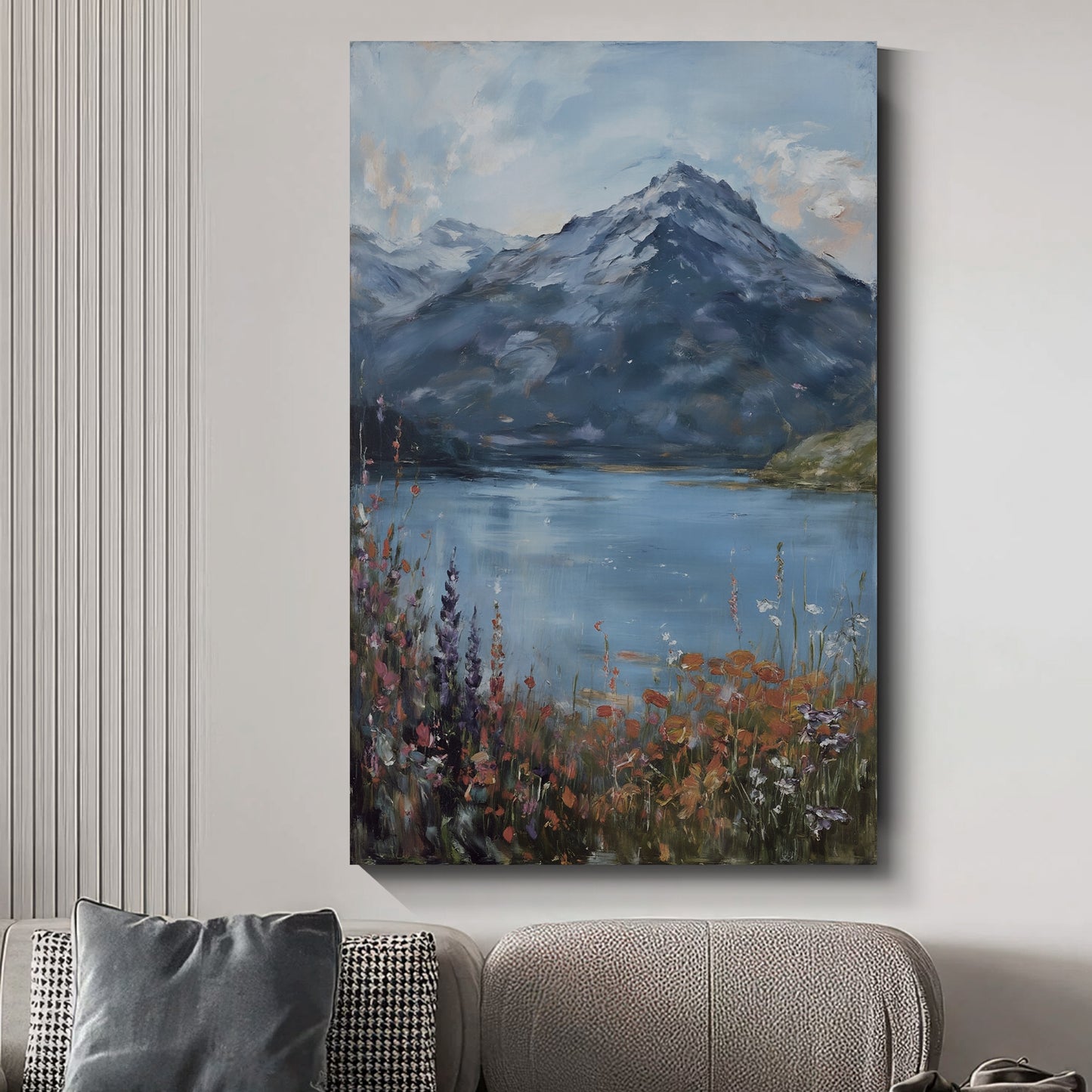 Modern abstract wall art, hand-painted oil painting